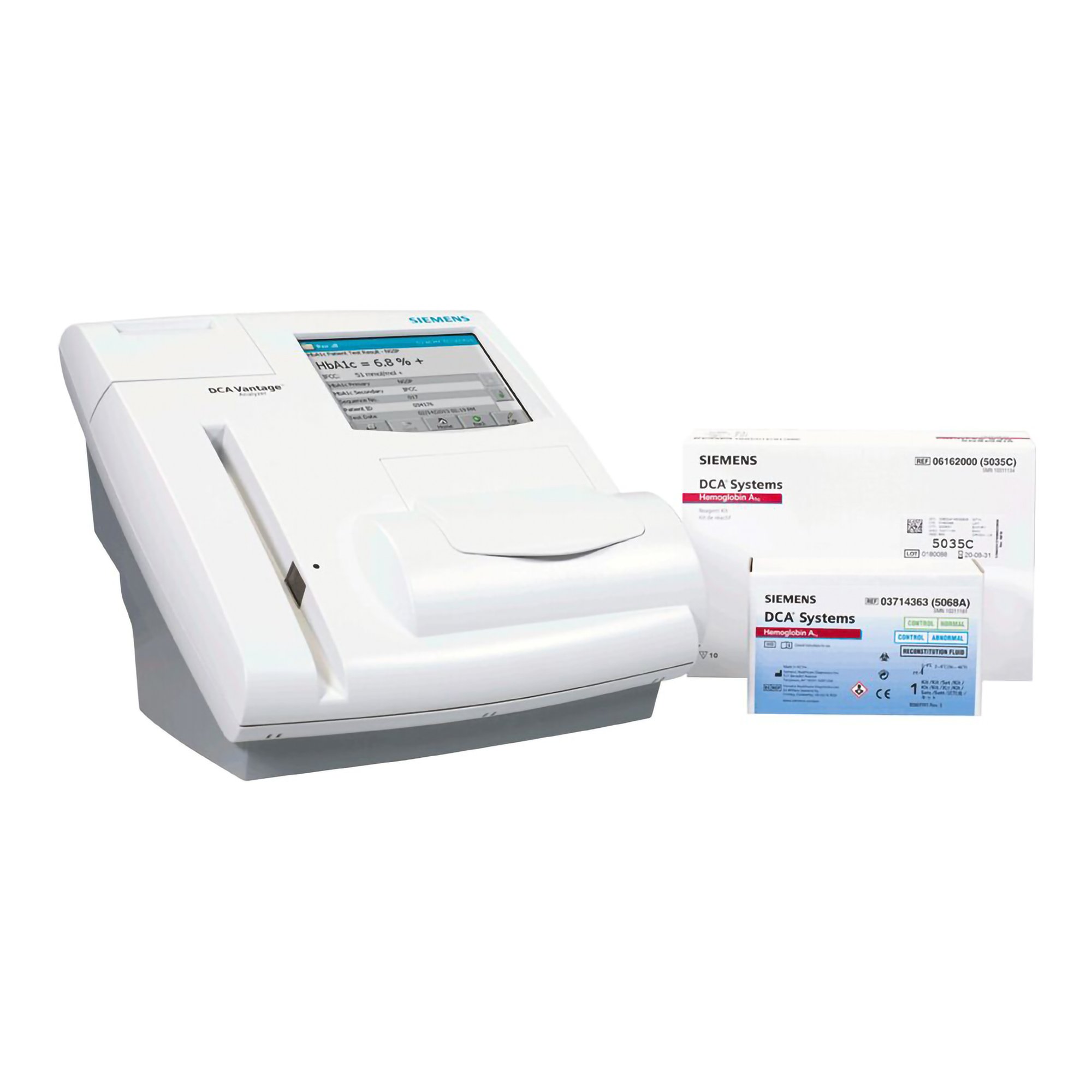 DCA VANTAGE® Analyzer Placement Program, (1) DCA Vantage Analyzer, (4) DCA HbA1c Reagent Kits (10 Tests/KT), (1) DCA HbA1c Control Kit, CLIA Waived (1/Kit) by Siemens Diagnostics  ID 4DCAPLACE3